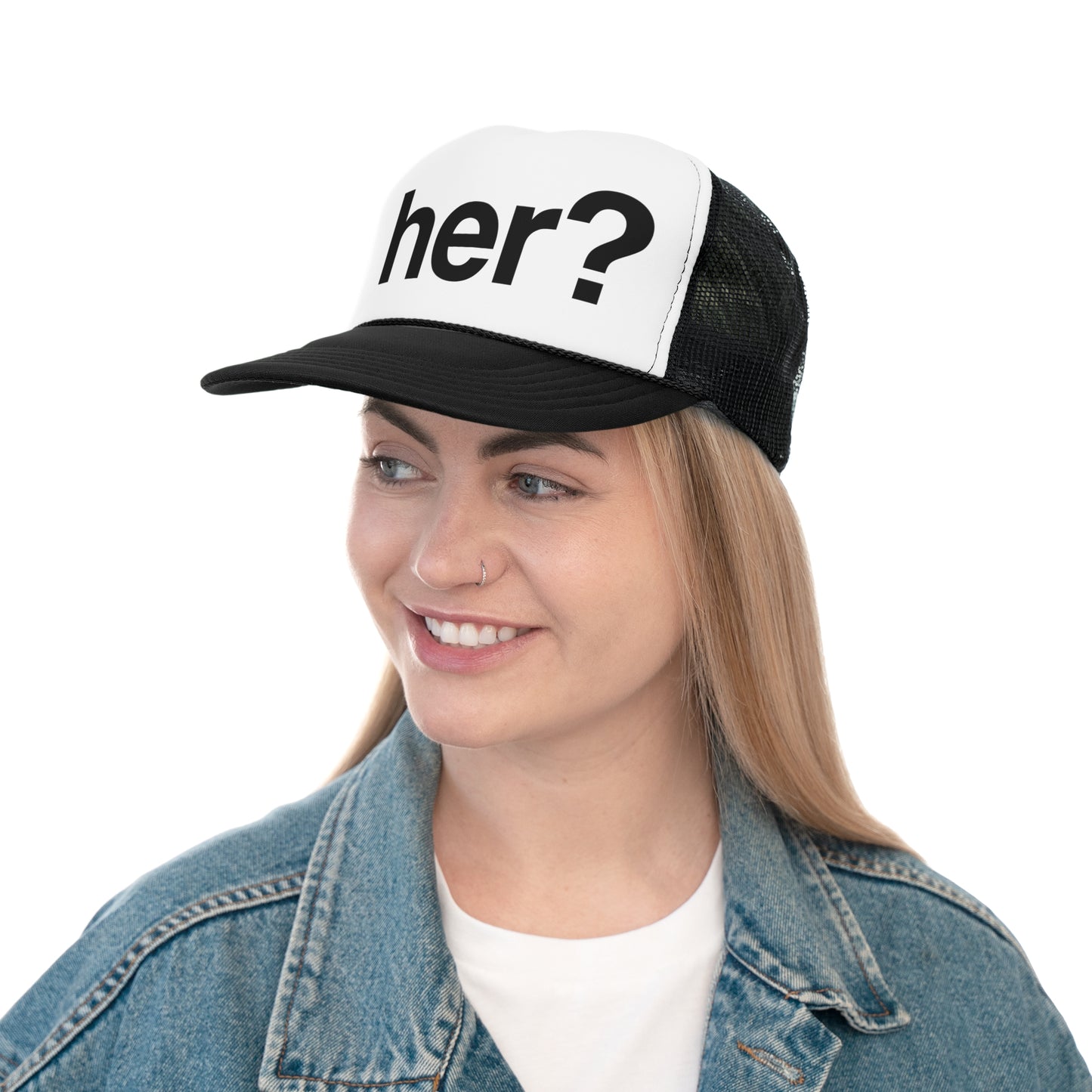 her? trucker hat